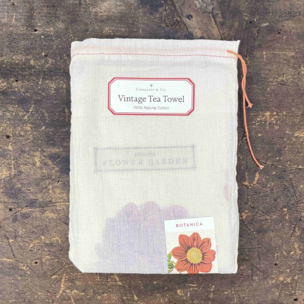 Vintage Botanica Cotton Tea Towel - Image 2